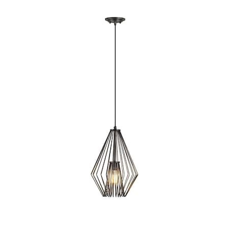 Quintus 1 Light Mini Pendant, Plated Bronze & Plated Bronze